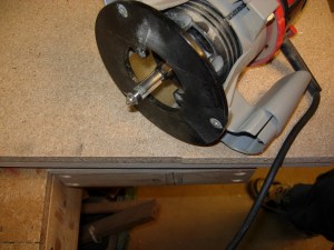 Routing the top flush to the bottom sheet