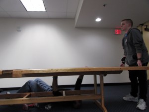 Locating the marks on the first sheet