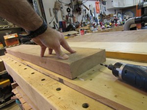 Screws adjusted to prevent rocking