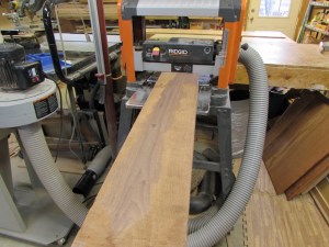 Planing the second side flat