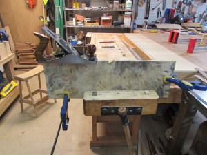 Jointing the edges of the veneer