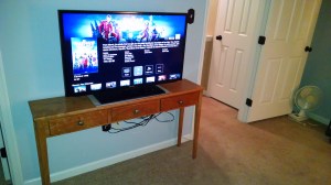 Installed in its new home