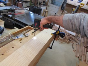 Screwing the box together