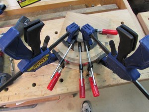 Why not clamp them both up?