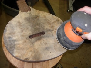 Sanding everything down smooth