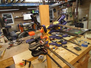 Clamping the crap out of it...