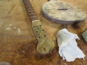 Head stock oiled