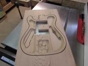 Side two of the top carved