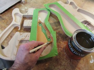 Applying a clear coat of polyurethane