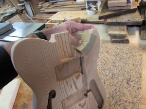 Final hand sanding