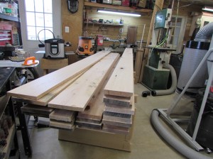 The wood for the next two projects