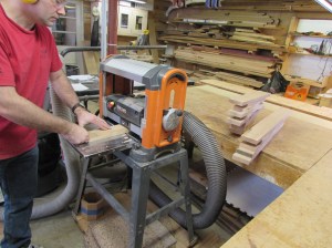 Planing down the rest of the stock