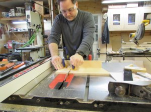 Jig with a stop block