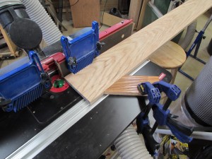 Setting up the router table