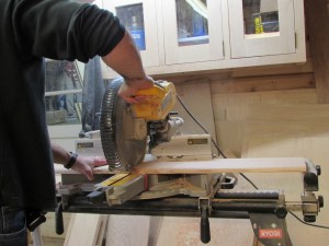 Cutting all the trim pieces down