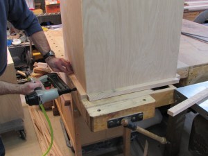 Nailing on the spacers