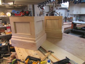 Both boxes with vertical corners and tops