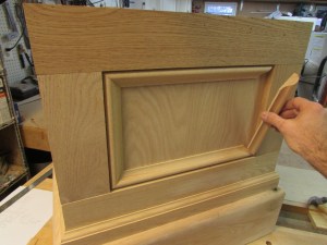 Carefully cutting and fitting the base cap