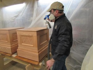 Donning my spraying gear