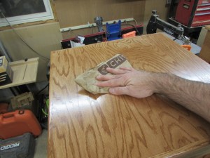Final polishing with a paper bag