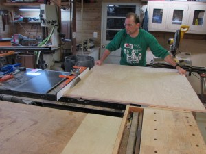 Ripping a notch in the right front panel