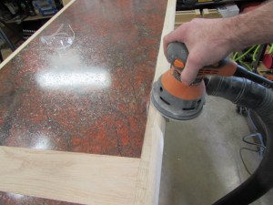 Thoroughly sanded smooth