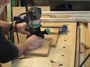 Routing against a T-square