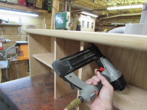 Toe-nailing on the top