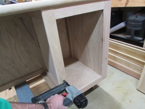 Installing the last two pieces of trim