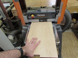Planing the door panel
