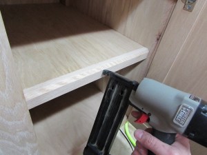 Attaching shelf cap