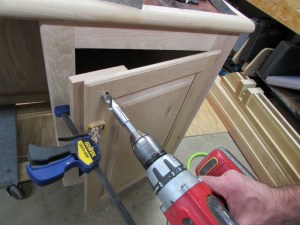 Drilling out the lock