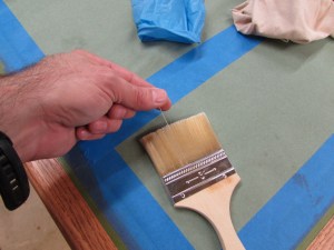 Removing the loose bristles