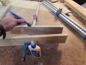 Glueing up the panels