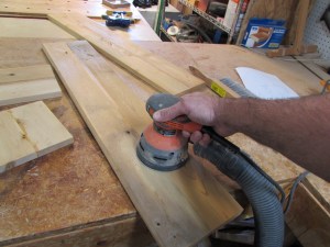 Sanding with 80 grit