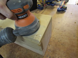 Sanding everything flush