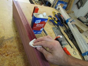 Denatured alcohol to remove any oils