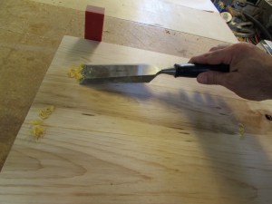 Scraping off the excess