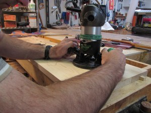 Routing the neck pocket