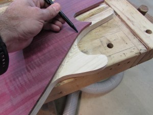 Marking the curve location