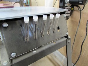 Test tubes make good blade storage