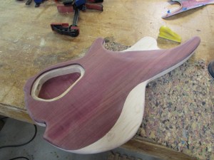 Back side sanded smooth