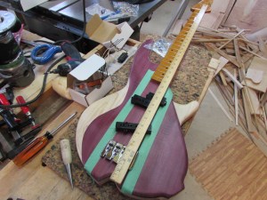 Laying out the pickups