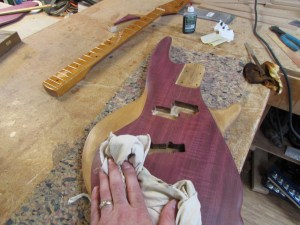 Cleaning off the surface