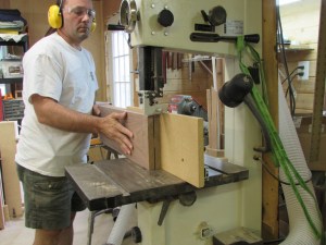 Finishing up on the band saw
