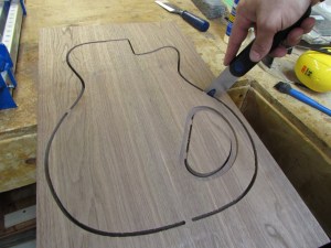 Cutting away the tabs