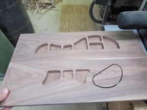 Top, side 1 carved