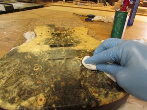 Sixth coat of Tung oil