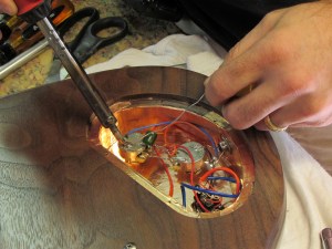 Soldering the components