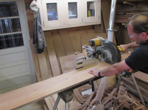 Cutting the center piece